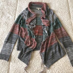 Hem & Thread. Multi colored cardigan